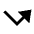 Triangle Arrow Bounce Up Right Fill Icon from Sharp Fill - Material Pro Set