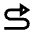 Triangle Arrow Curvy Right Up Icon from Sharp Line - Material Pro Set