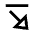 Triangle Arrow Diagonal Bottom Right Icon from Sharp Line - Material Pro Set