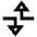 Triangle Arrow Dodge Alt Icon from Sharp Line - Material Pro Set