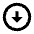 Triangle Arrow Down Circle Icon from Sharp Line - Material Pro Set