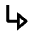 Triangle Arrow Down Right Icon from Outlined Line - Material Pro Set