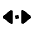 Triangle Arrow Horizontal Scroll Fill Icon from Rounded Fill - Material Pro Set