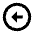Triangle Arrow Left Circle Icon from Sharp Line - Material Pro Set