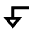 Triangle Arrow Left Down Icon from Sharp Line - Material Pro Set