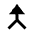 Triangle Arrow Merge Fill Icon from Sharp Fill - Material Pro Set