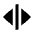 Triangle Arrow Move Horizontal Alt Fill Icon from Sharp Fill - Material Pro Set