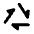 Triangle Arrow Recycling Icon from Rounded Line - Material Pro Set