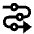 Triangle Arrow Roadmap Icon from Sharp Line - Material Pro Set