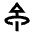 Triangle Arrow Through Elipse Up Icon from Sharp Line - Material Pro Free Set