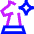 Ai Strategy Chess Icon from Sharp Neon Set