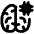 Artificial Intelligence Brain Chip Icon from Plump Remix Set