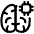 Artificial Intelligence Brain Chip Icon from Plump Line Set