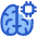 Artificial Intelligence Brain Chip Icon from Plump Duo Set