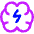 Brain Lightning Icon from Flex Neon Set