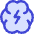 Brain Lightning Icon from Core Duo Set