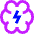 Brain Lightning Icon from Sharp Neon Set