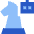 Robot Strategy Chess Icon from Sharp Flat Set
