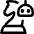 Robot Strategy Chess Icon from Core Line Set