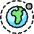 Astronomy Earth Rotation Icon from Ultimate Colors Set