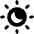 Moon Over Sun Icon from Ultimate Bold Set