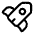 Rocket Icon from Solar Linear Set