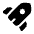 Rocket Icon from Solar Bold Set
