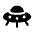 Download free UFO PNG, SVG vector icon from Solar Bold set.