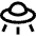 Ufo Icon from Sharp Line Set