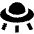 Ufo Icon from Sharp Solid Set