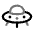 Download free UFO PNG, SVG vector icon from Solar Line Duotone set.