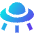 Ufo Icon from Sharp Gradient Set