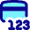 Credit Card 3 Digit Numbers Icon from Flex Pop Set
