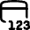 Credit Card 3 Digit Numbers Icon from Flex Line Set