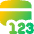 Credit Card 3 Digit Numbers Icon from Flex Gradient Set