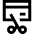 Credit Card Cut Icon from Sharp Line Set