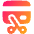 Credit Card Cut Icon from Plump Gradient Set
