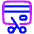 Credit Card Cut Icon from Plump Neon Set