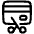 Credit Card Cut Icon from Plump Line Set