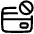 Credit Card Disable Icon from Plump Line Set