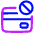 Credit Card Disable Icon from Plump Neon Set