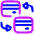 Credit Card Exchange Icon from Plump Neon Set
