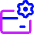 Credit Card Gear Settings Icon from Core Neon Set