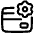 Credit Card Gear Settings Icon from Plump Line Set