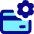 Credit Card Gear Settings Icon from Core Pop Set
