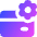 Credit Card Gear Settings Icon from Core Gradient Set