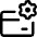 Credit Card Gear Settings Icon from Core Line Set