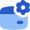 Credit Card Gear Settings Icon from Flex Flat Set