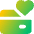 Credit Card Heart Favorite Icon from Core Gradient Set