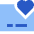 Credit Card Heart Favorite Icon from Sharp Flat Set